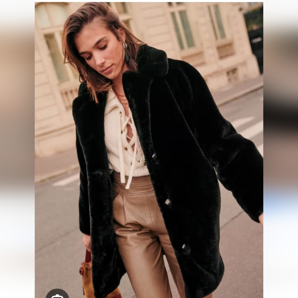Faux fur coat